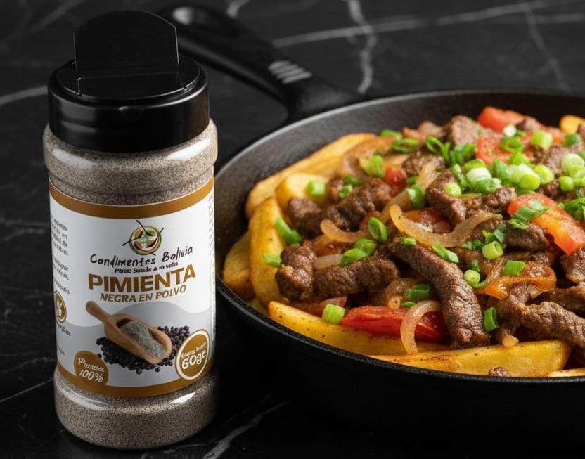 Pimienta Negra en Polvo CONDIMENTOS BOLIVIA | 60 g