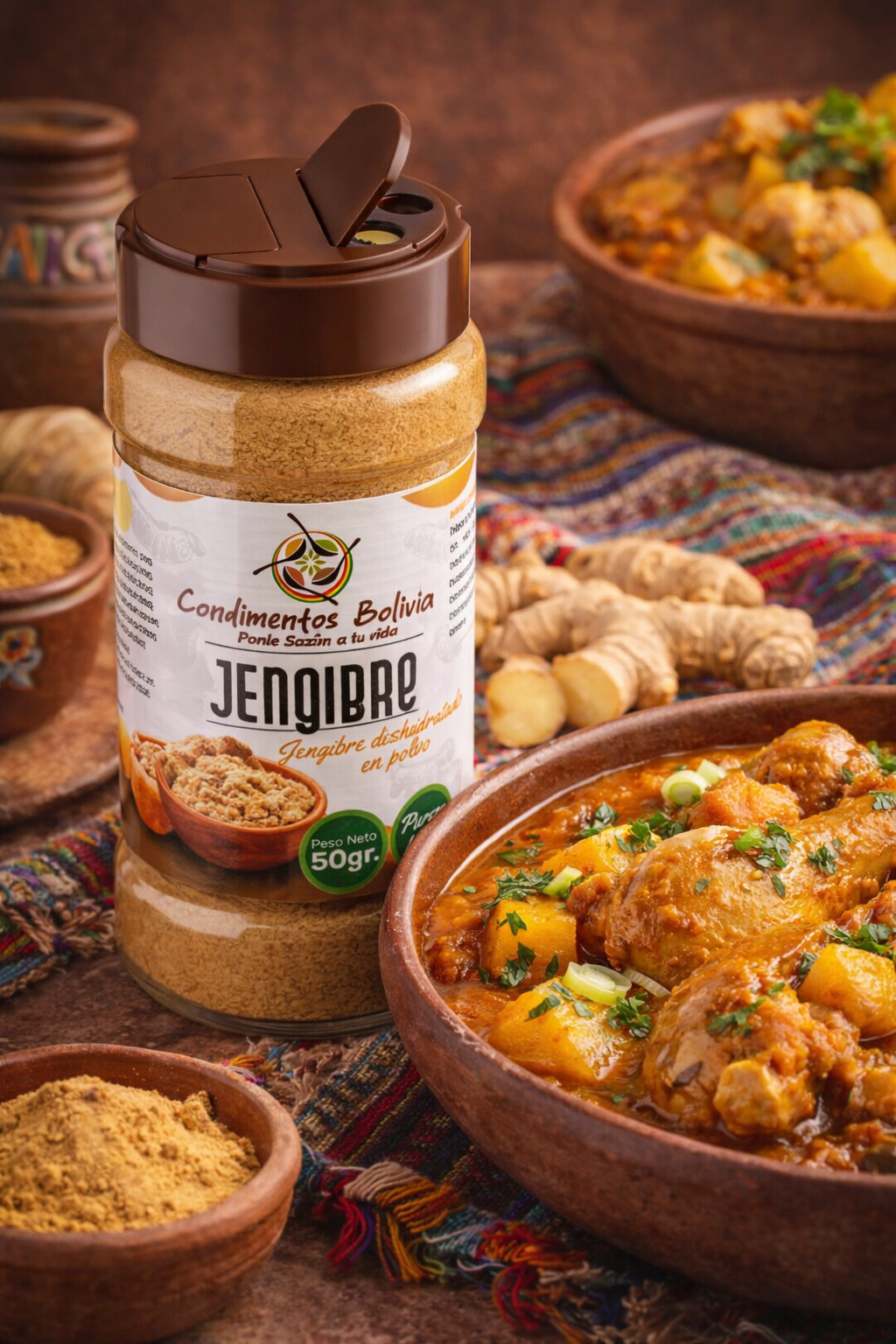 Jengibre en Polvo CONDIMENTOS BOLIVIA | 50 g