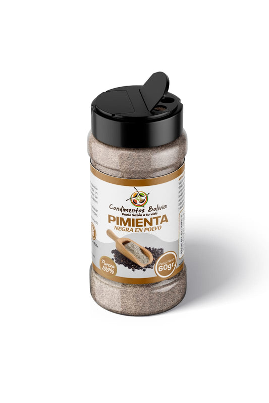 Pimienta Negra en Polvo CONDIMENTOS BOLIVIA | 60 g