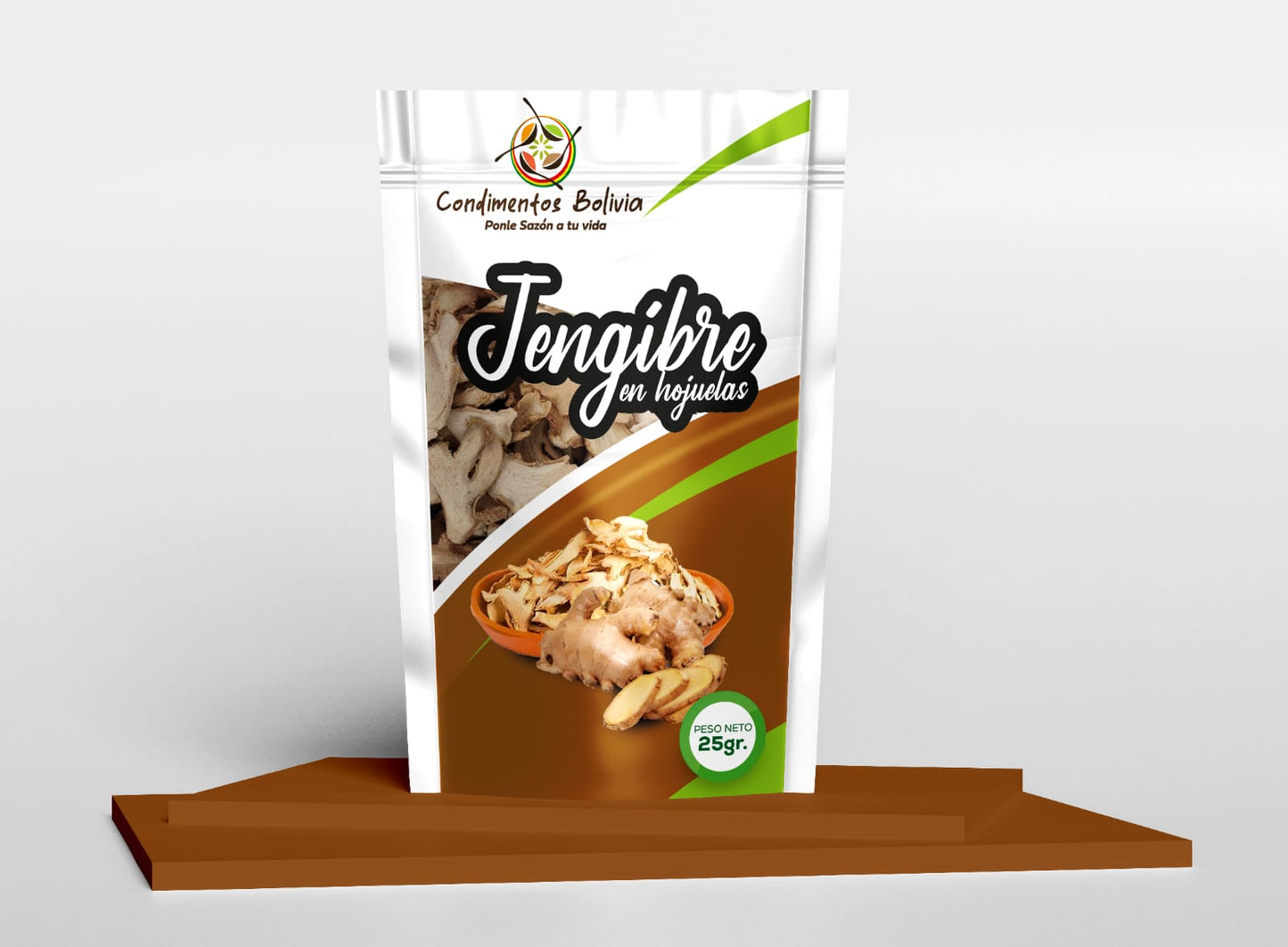 Jengibre en Hojuelas Deshidratadas – Condimentos Bolivia (25 g)