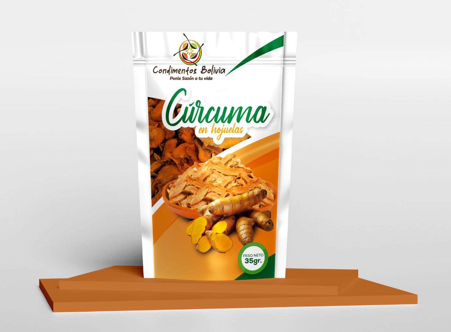 Cúrcuma en Hojuelas Deshidratadas CONDIMENTOS BOLIVIA | 35 g