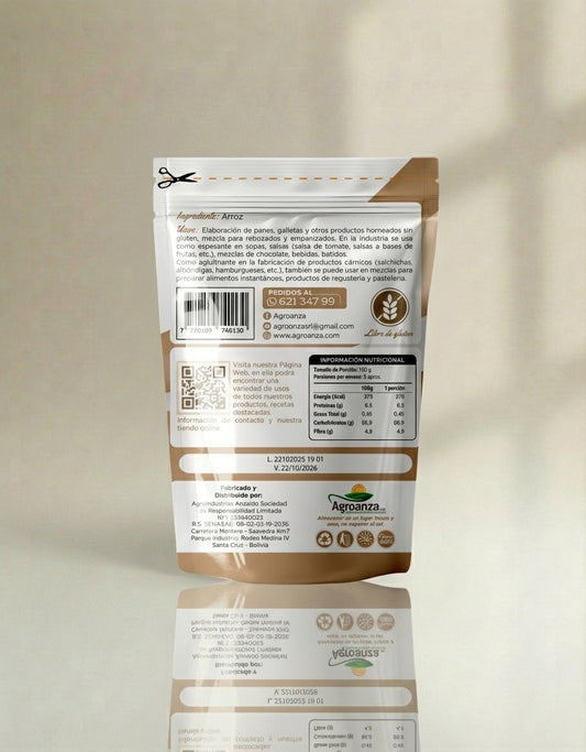 Harina de arroz extruido - precocido - 500g